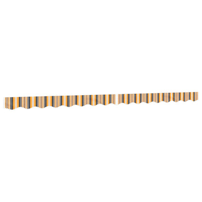 Replacement Fabric for Awning Valance Yellow and Grey Stripe 4 m