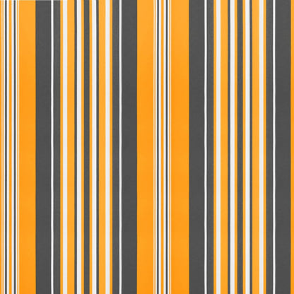 Replacement Fabric for Awning Valance Yellow and Grey Stripe 4 m