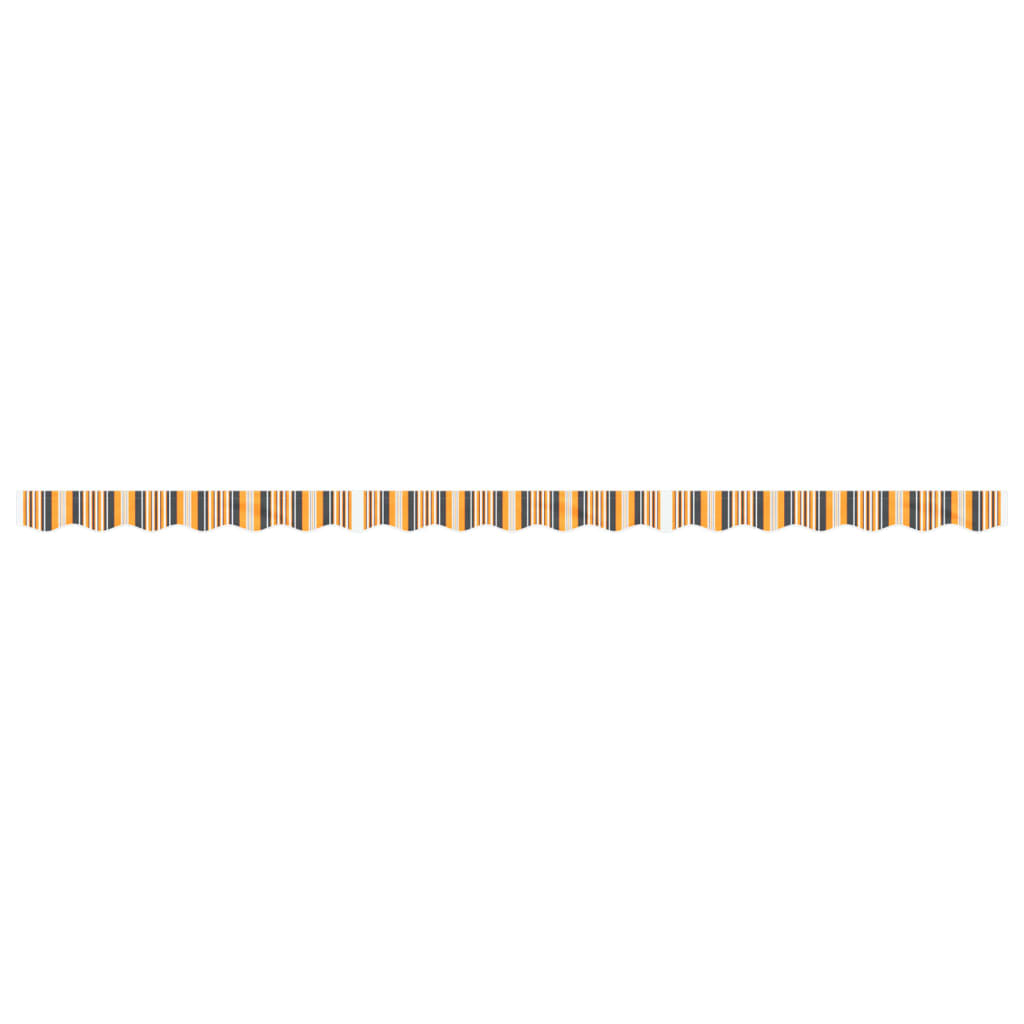Replacement Fabric for Awning Valance Yellow and Grey Stripe 4.5 m