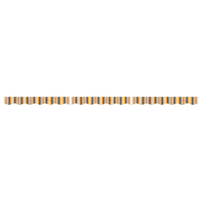 Replacement Fabric for Awning Valance Yellow and Grey Stripe 4.5 m