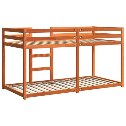 Bunk Bed without Mattress Wax Brown 80x200 cm Solid Wood Pine