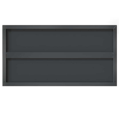 Wall Shelves 2 pcs 75x40 cm Black Stainless Steel