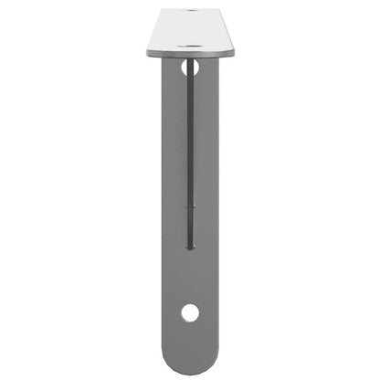 Shelf Brackets 4 pcs 30x2.5x15.5 cm Silver Stainless Steel