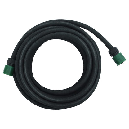 Garden Soaker Hose Black 0.6" 10 m Rubber