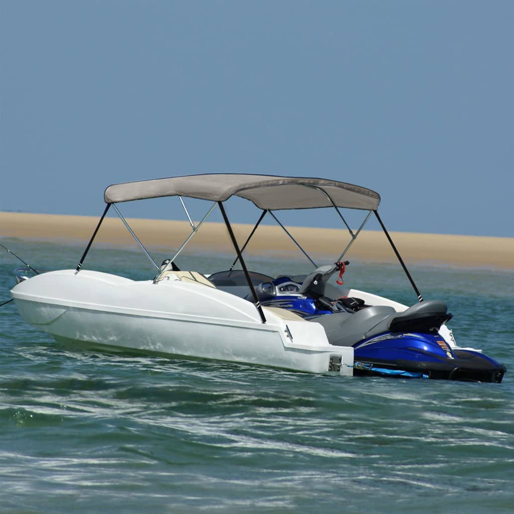 3-bow Bimini Top Grey 183x140x137 cm