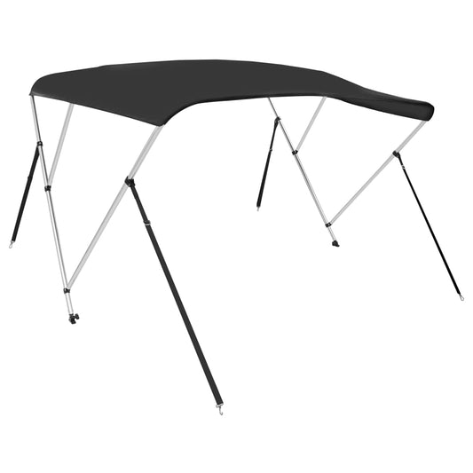 3-bow Bimini Top Black 183x180x137 cm