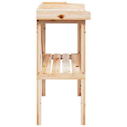 Plant Table with Shelf 78x38x82.5 cm Solid Wood Fir