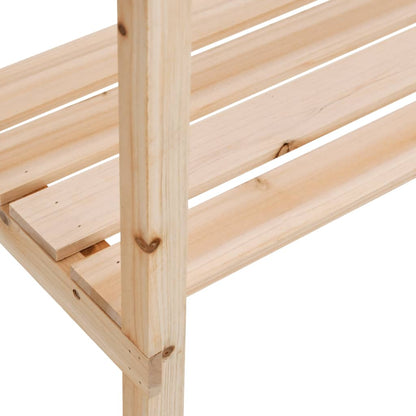 Plant Table with Shelf 78x38x82.5 cm Solid Wood Fir