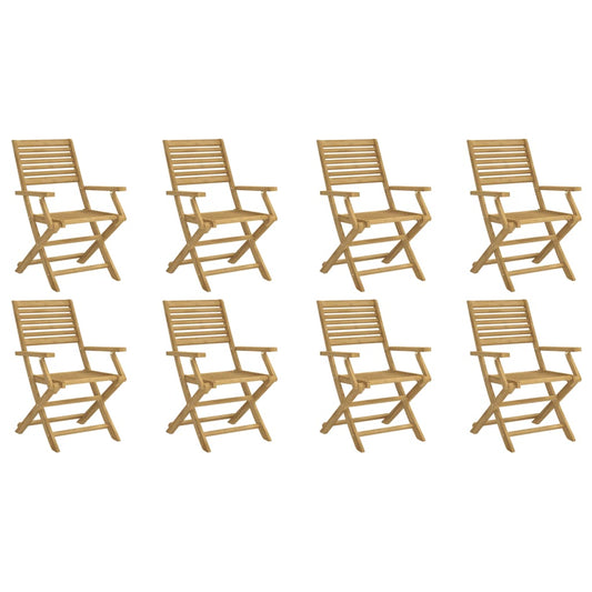 Folding Chairs 8 pcs 54,5x61,5x86,5 cm Solid Wood Acacia