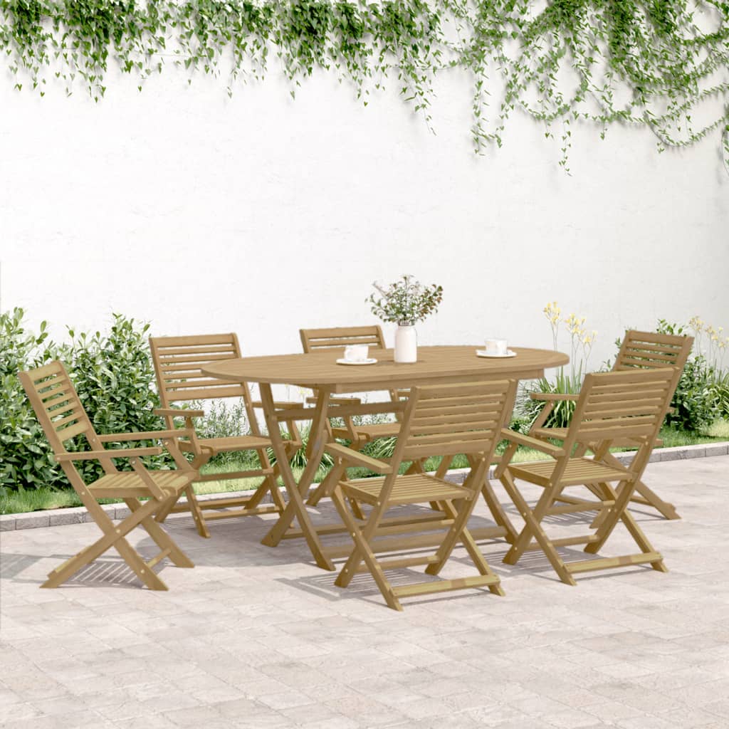 Folding Chairs 8 pcs 54,5x61,5x86,5 cm Solid Wood Acacia