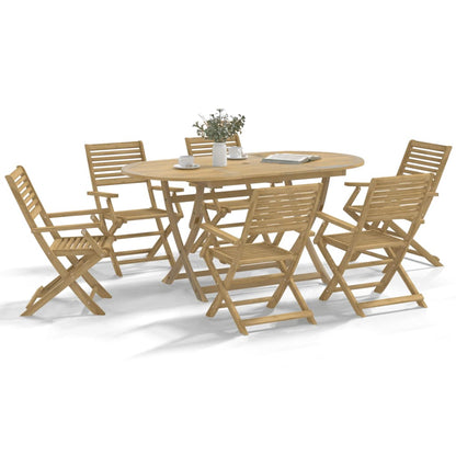 Folding Chairs 8 pcs 54,5x61,5x86,5 cm Solid Wood Acacia
