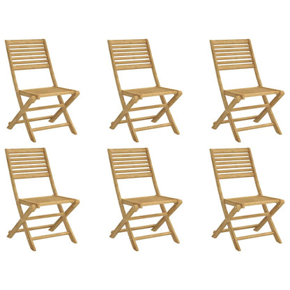Folding Chairs 6 pcs 48,5x61,5x87 cm Solid Wood Acacia