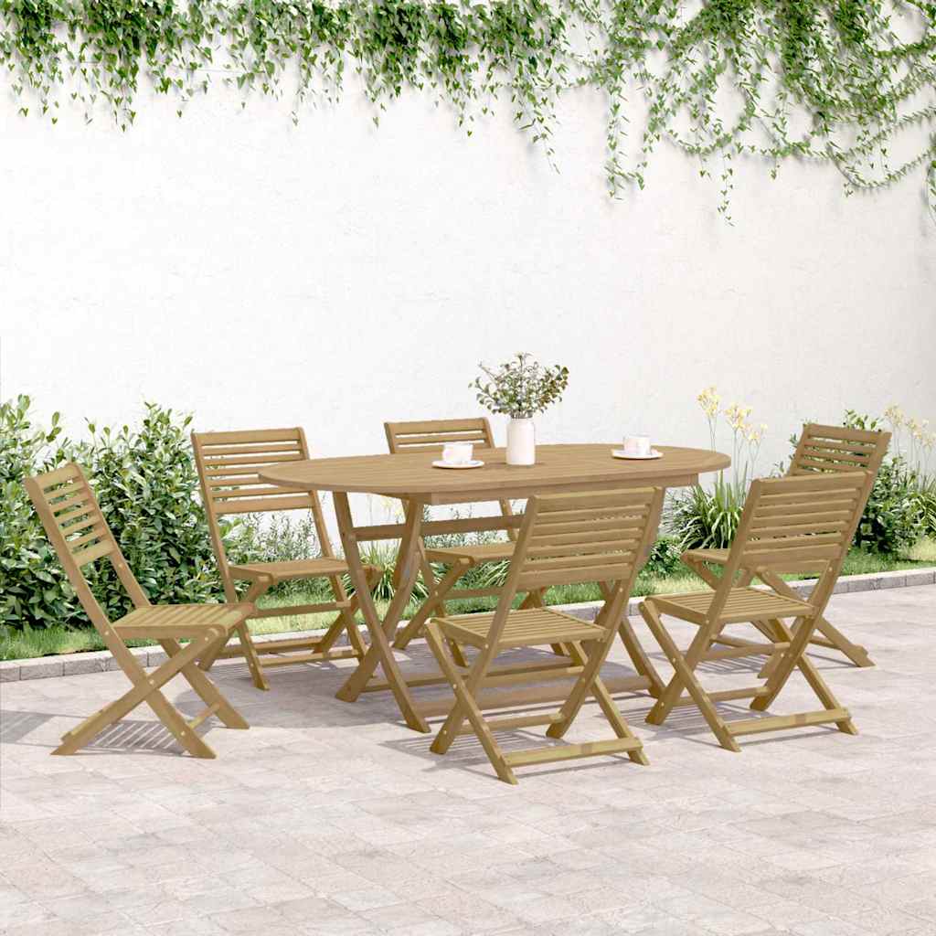 Folding Chairs 6 pcs 48,5x61,5x87 cm Solid Wood Acacia