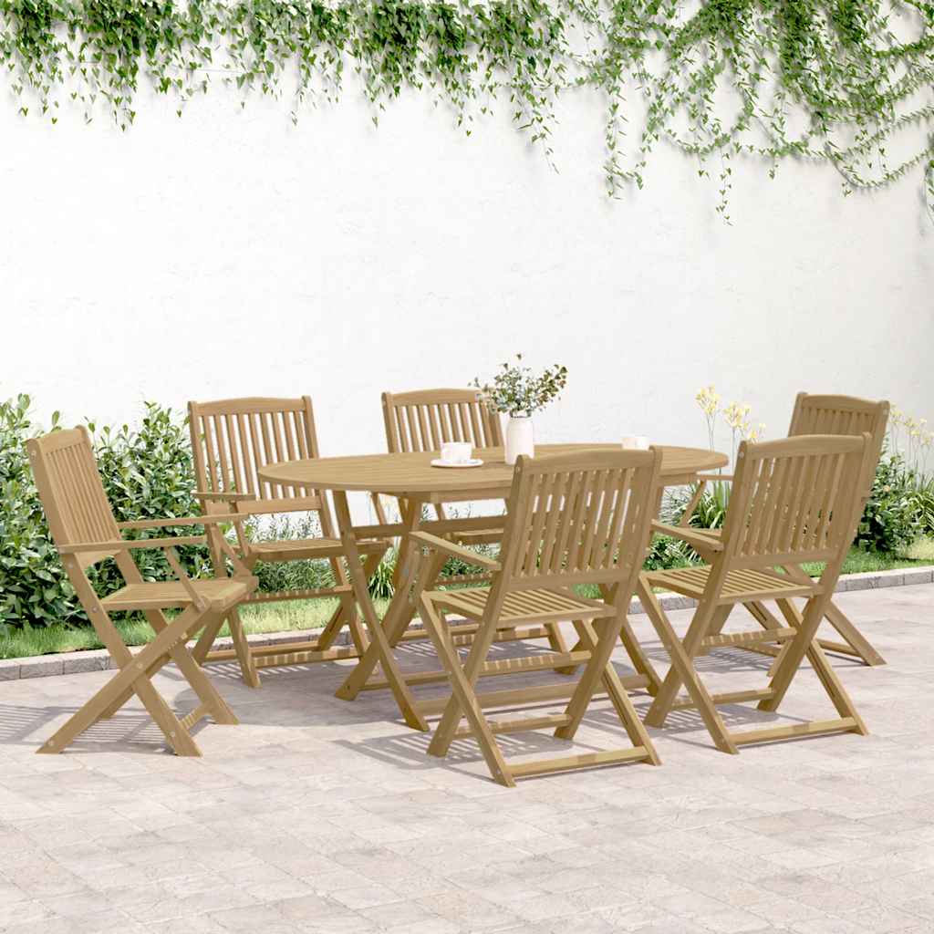 Folding Garden Chairs 6 pcs 54x61x88 cm Solid Wood Acacia