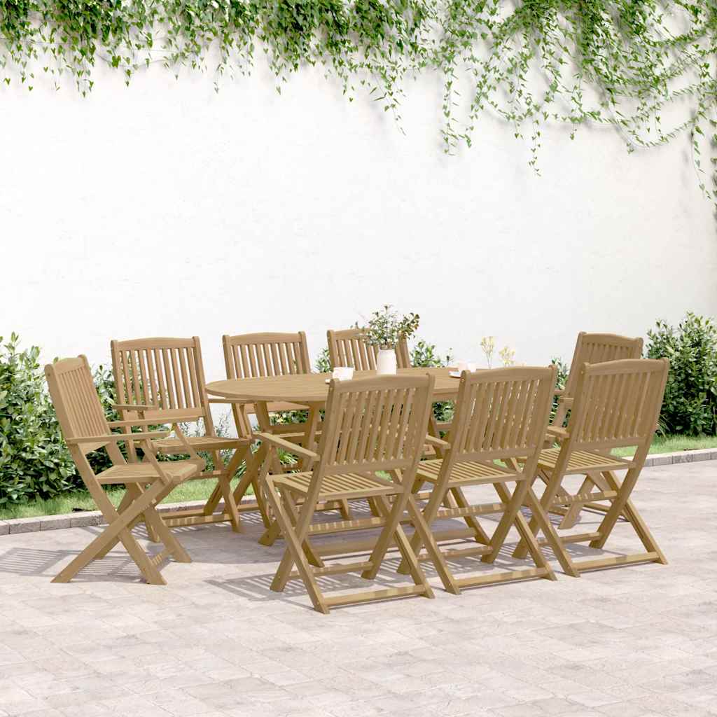 Folding Garden Chairs 8 pcs 54x61x88 cm Solid Wood Acacia