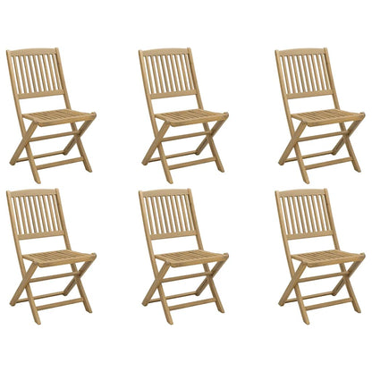 Folding Garden Chairs 6 pcs 44x50x88 cm Solid Wood Acacia