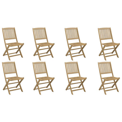 Folding Garden Chairs 8 pcs 44x50x88 cm Solid Wood Acacia