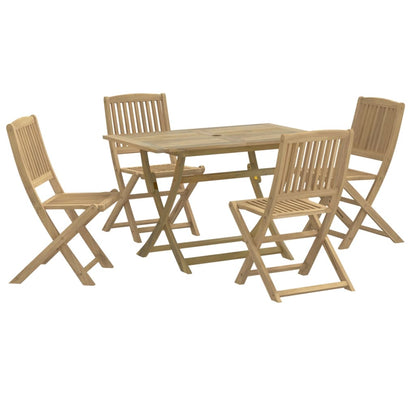 5 Piece Garden Dining Set Solid Wood Acacia