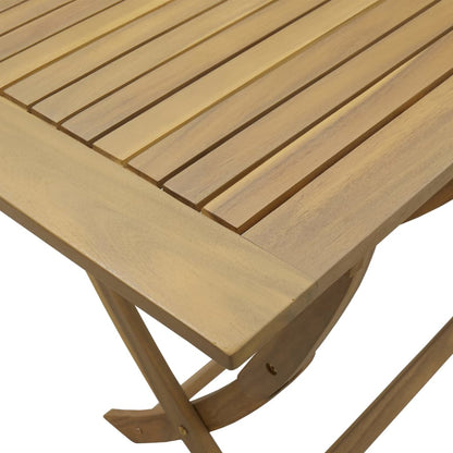 5 Piece Garden Dining Set Solid Wood Acacia