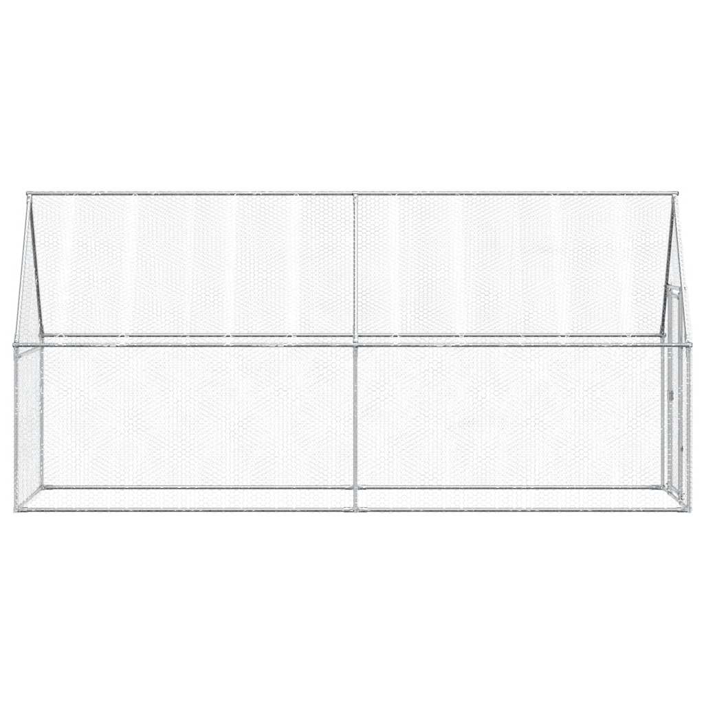 Chicken Cage Silver 400x100x190 cm Galvanised Steel