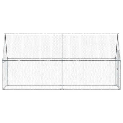 Chicken Cage Silver 400x100x190 cm Galvanised Steel