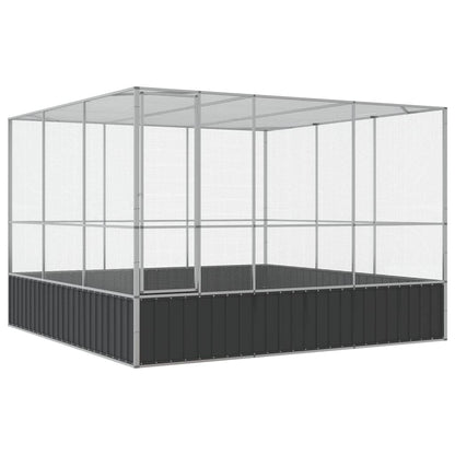 Aviary Silver and Anthracite Galvanized steel, steel Large Locks