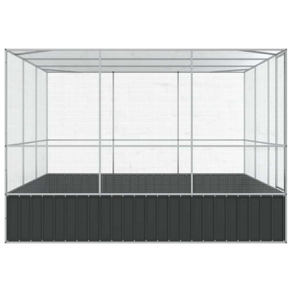 Aviary Silver and Anthracite Galvanized steel, steel Large Locks