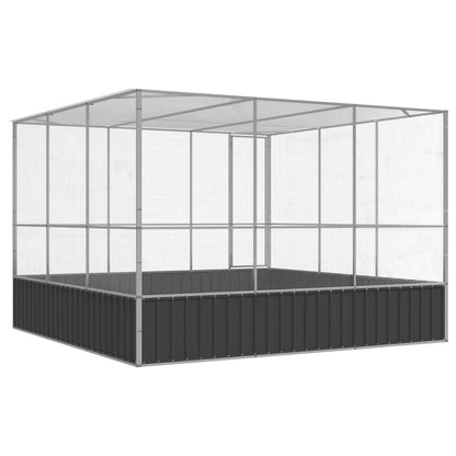 Aviary Silver and Anthracite Galvanized steel, steel Large Locks