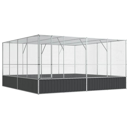 Aviary Silver Galvanized steel Large Durable Aviary