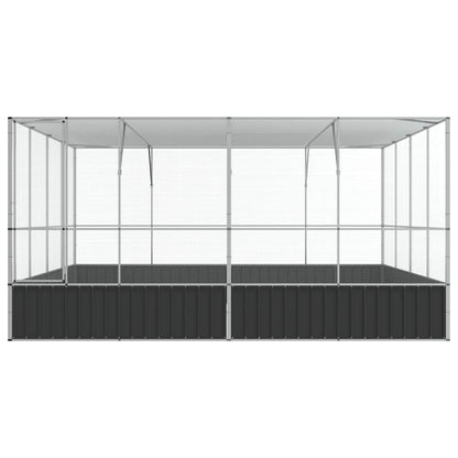 Aviary Silver Galvanized steel Large Durable Aviary