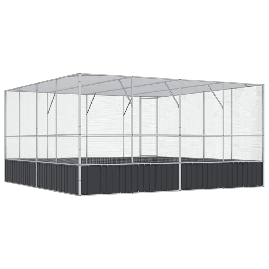 Aviary Silver Galvanized steel Large Durable Aviary
