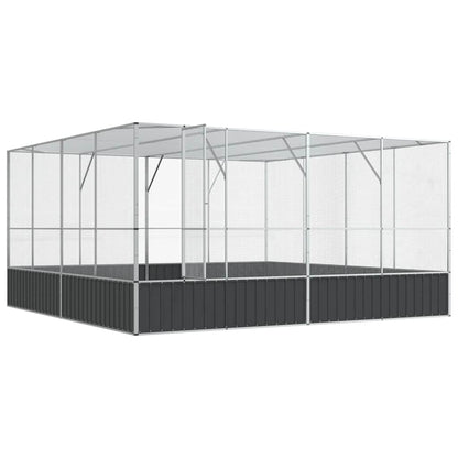 Aviary Silver Galvanized steel Large Durable Aviary