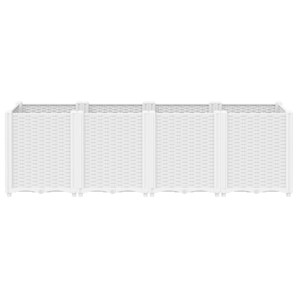 Garden Planter White 63"x15.7"x20.9" PP