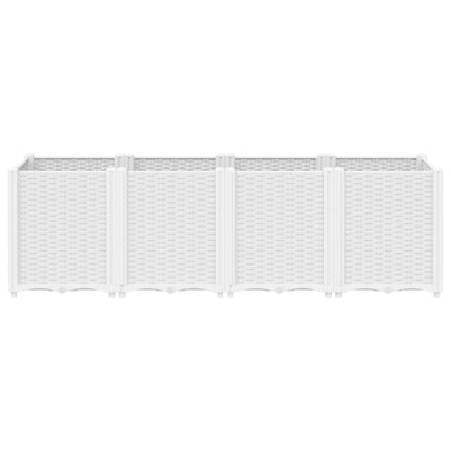 Garden Planter White 63"x15.7"x20.9" PP