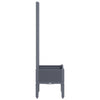 Garden Planter with Trellis Blue Grey 40x40x142 cm PP