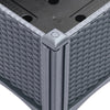 Garden Planter with Trellis Blue Grey 40x40x142 cm PP
