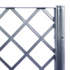 Garden Planter with Trellis Blue Grey 80x40x142 cm PP
