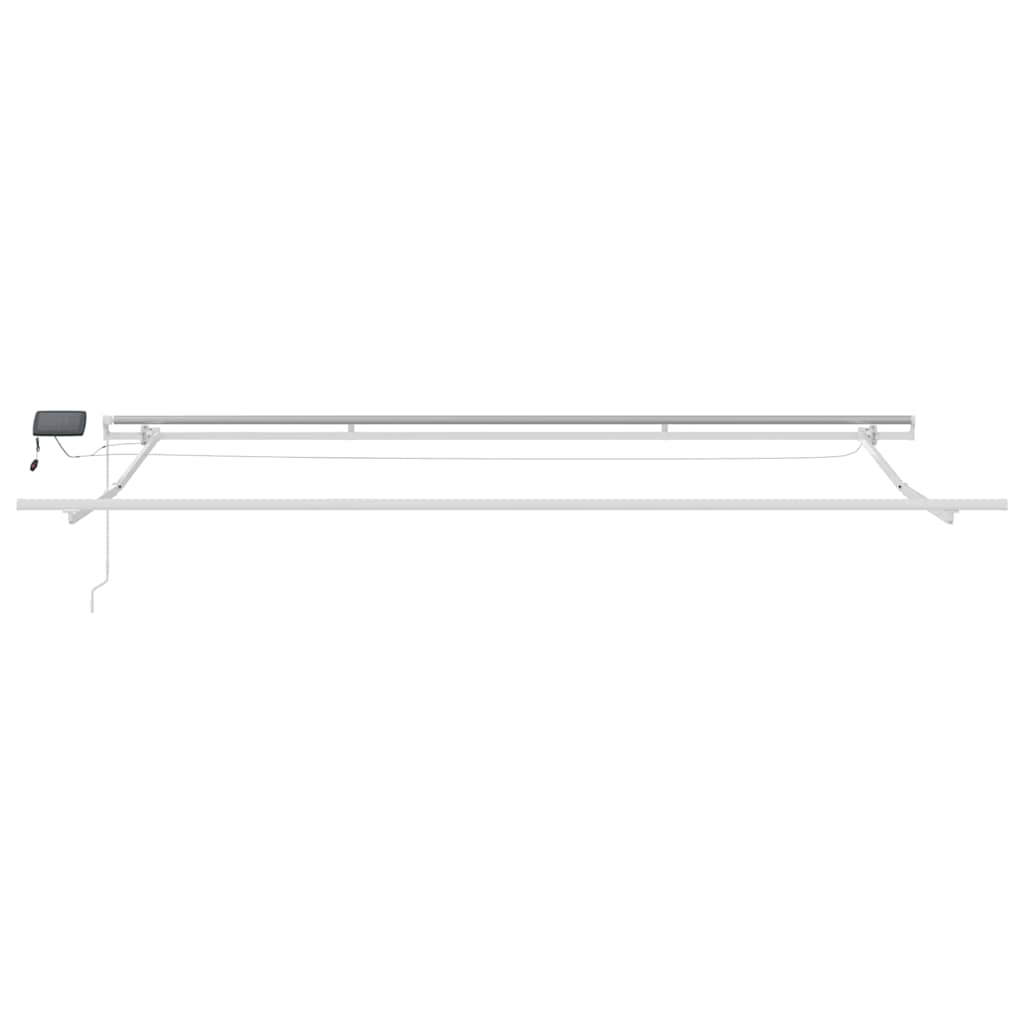 Retractable Awning Burgundy 400 x 300 cm Fabric and Aluminium