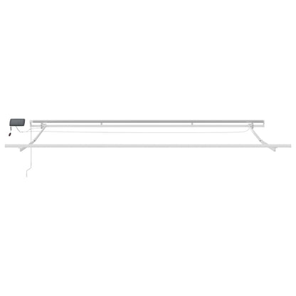 Retractable Awning Burgundy 400 x 300 cm Fabric and Aluminium