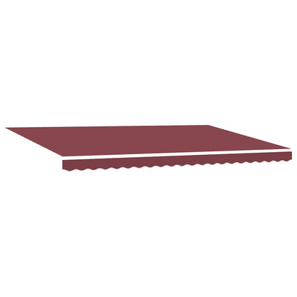 Retractable Awning | Burgundy | Powder-coated aluminium | Large