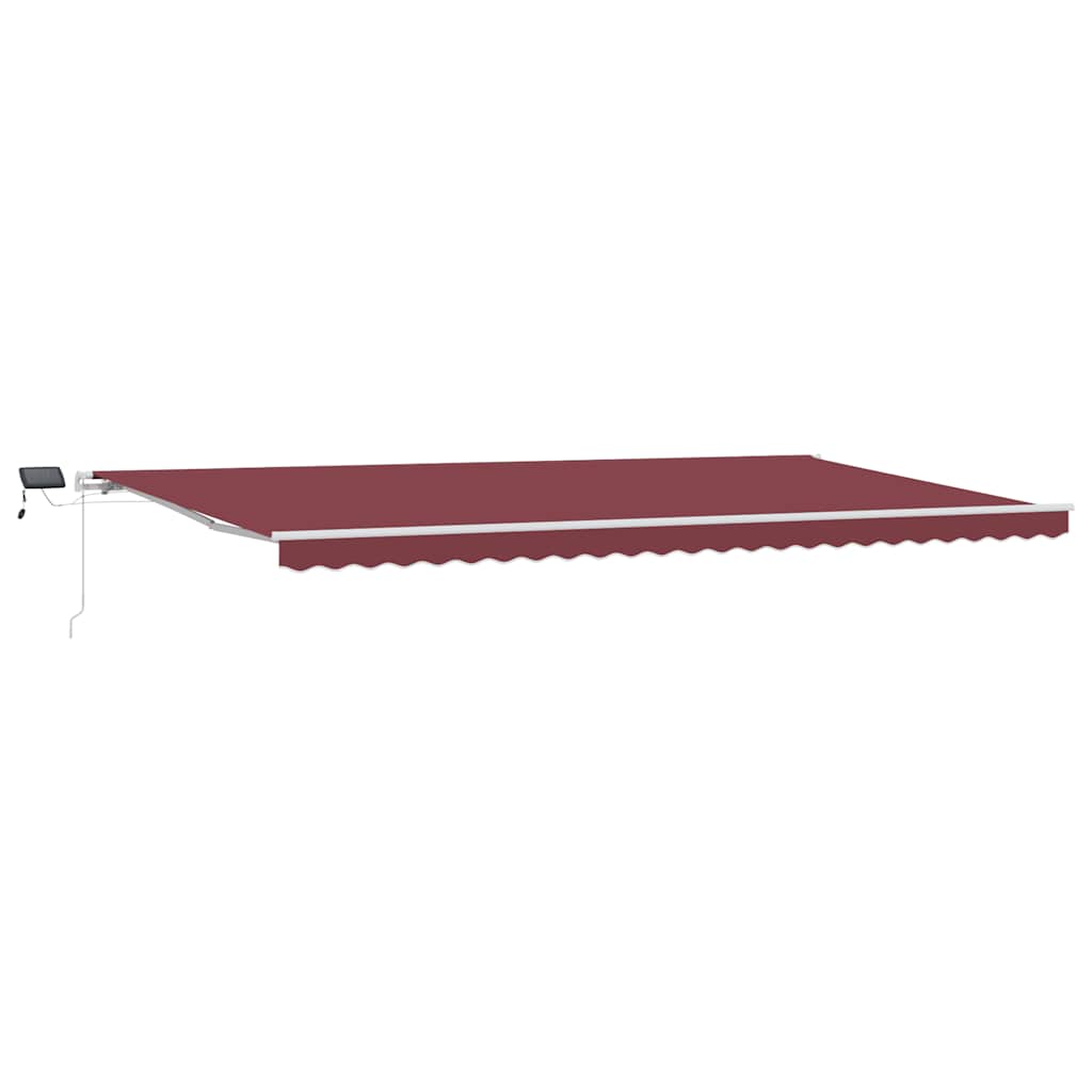 Retractable Awning | Burgundy | Aluminium | 600x300 cm