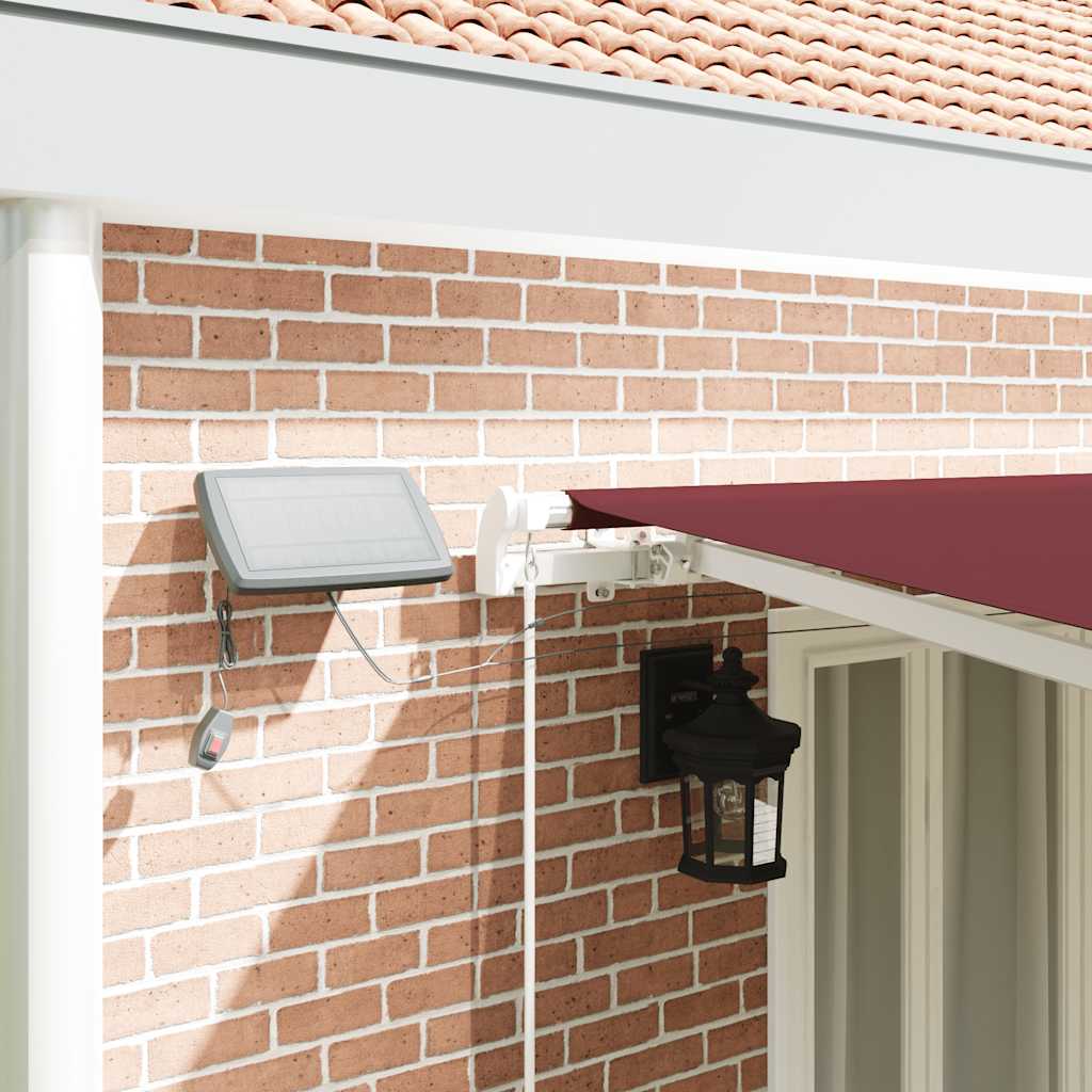 Retractable Awning | Burgundy | Aluminium | 600x300 cm