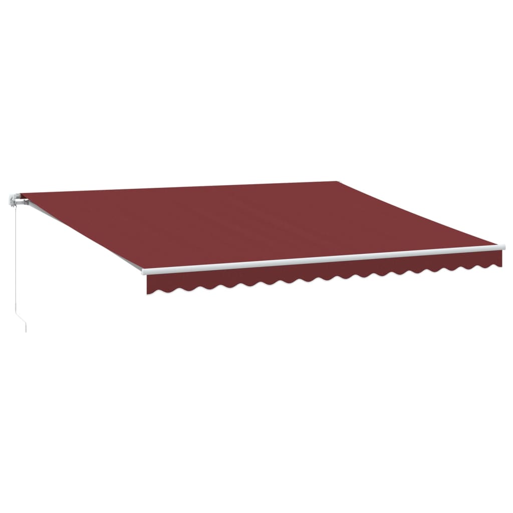 Retractable Awning | Burgundy, White