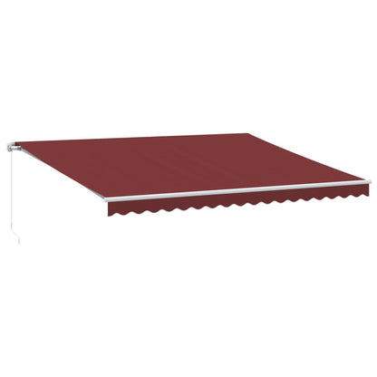 Retractable Awning | Burgundy, White