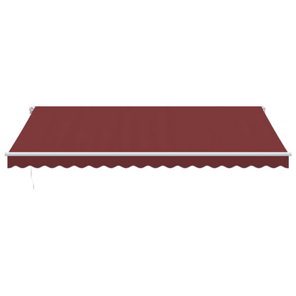 Retractable Awning | Burgundy, White