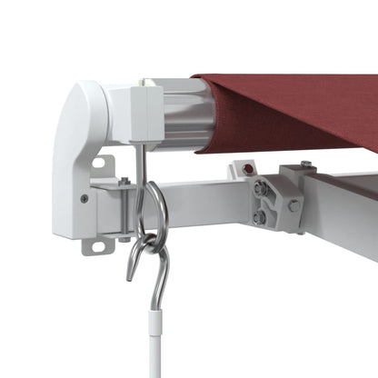 Retractable Awning | Burgundy, White