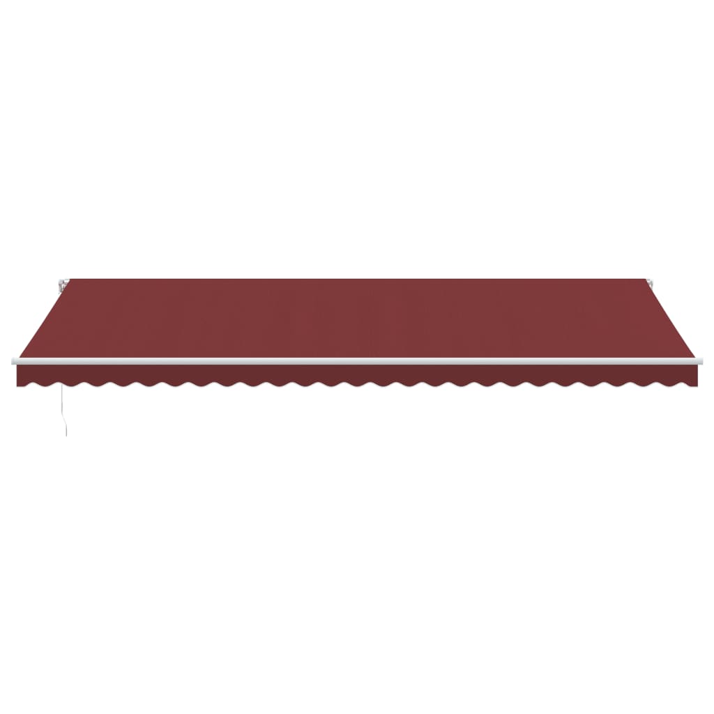 Manual Retractable Awning Burgundy 600x350 cm