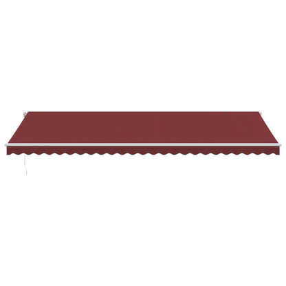 Manual Retractable Awning Burgundy 600x350 cm