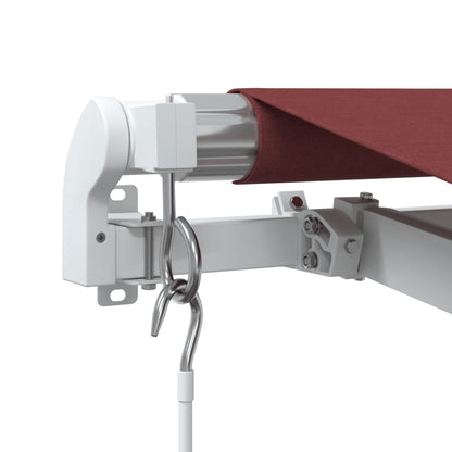 Manual Retractable Awning Burgundy 600x350 cm
