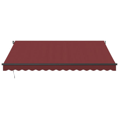 Manual Retractable Awning Burgundy 400x350 cm